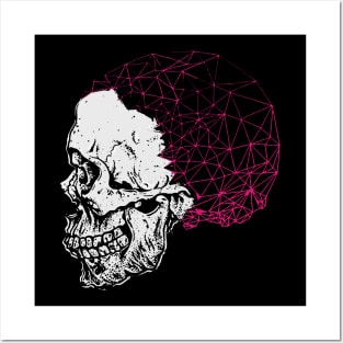 Geometric Skull Fun Posters and Art